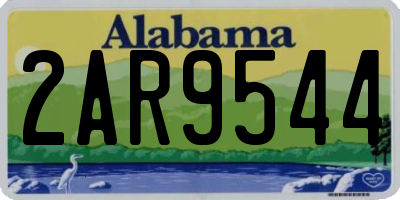 AL license plate 2AR9544