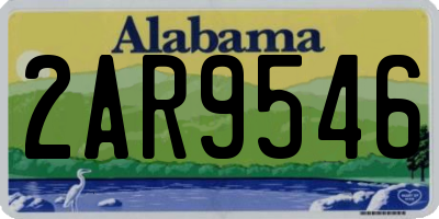 AL license plate 2AR9546