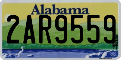 AL license plate 2AR9559