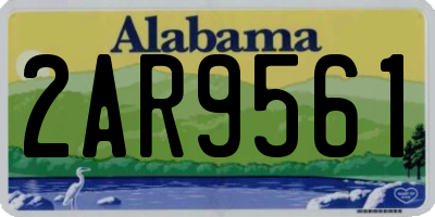 AL license plate 2AR9561