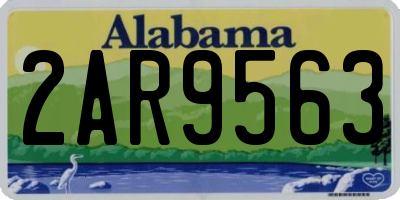 AL license plate 2AR9563