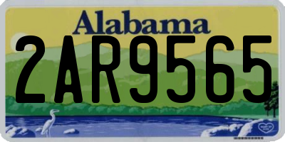AL license plate 2AR9565