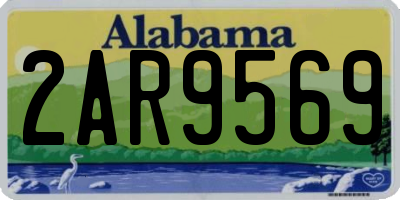 AL license plate 2AR9569