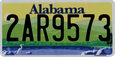 AL license plate 2AR9573