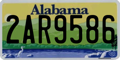 AL license plate 2AR9586