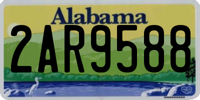 AL license plate 2AR9588