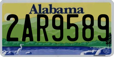 AL license plate 2AR9589
