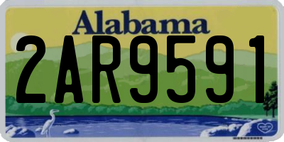 AL license plate 2AR9591