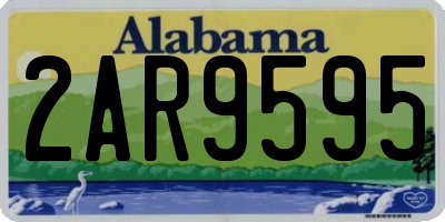 AL license plate 2AR9595