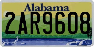 AL license plate 2AR9608