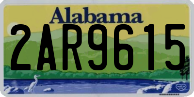 AL license plate 2AR9615