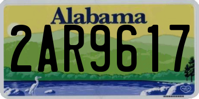 AL license plate 2AR9617