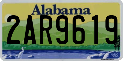 AL license plate 2AR9619