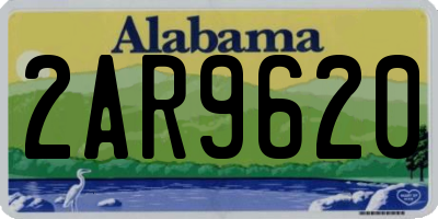 AL license plate 2AR9620