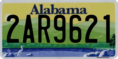 AL license plate 2AR9621