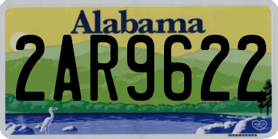 AL license plate 2AR9622
