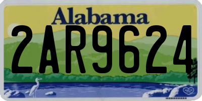 AL license plate 2AR9624