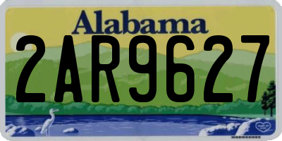 AL license plate 2AR9627