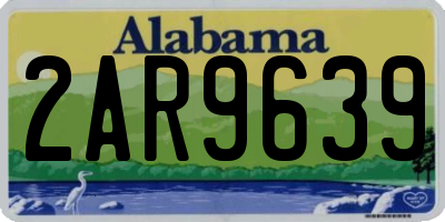 AL license plate 2AR9639