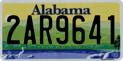 AL license plate 2AR9641