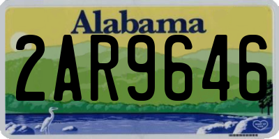 AL license plate 2AR9646