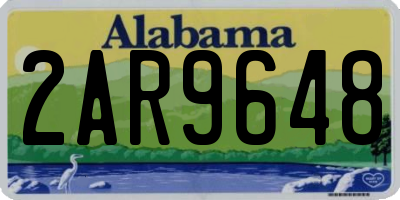 AL license plate 2AR9648