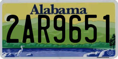 AL license plate 2AR9651