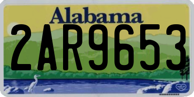 AL license plate 2AR9653