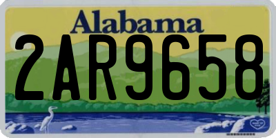 AL license plate 2AR9658