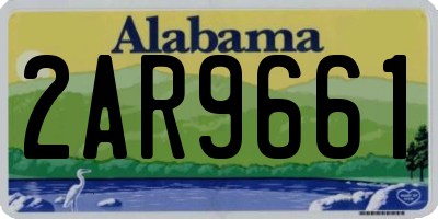 AL license plate 2AR9661