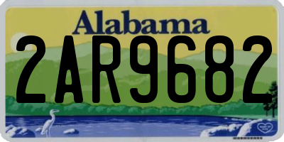 AL license plate 2AR9682