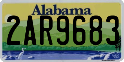 AL license plate 2AR9683