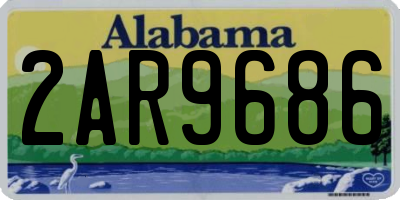 AL license plate 2AR9686