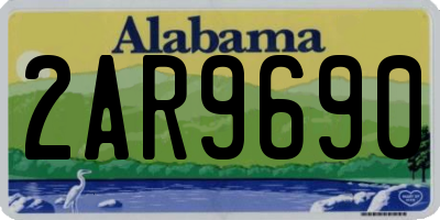 AL license plate 2AR9690