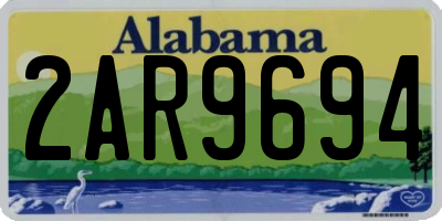 AL license plate 2AR9694