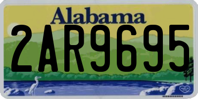 AL license plate 2AR9695