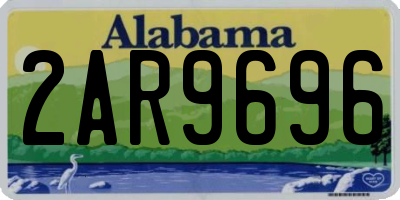 AL license plate 2AR9696