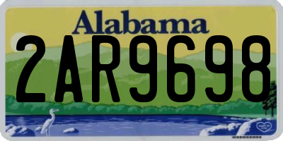 AL license plate 2AR9698
