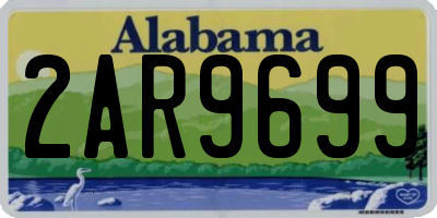 AL license plate 2AR9699