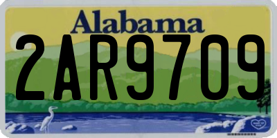 AL license plate 2AR9709