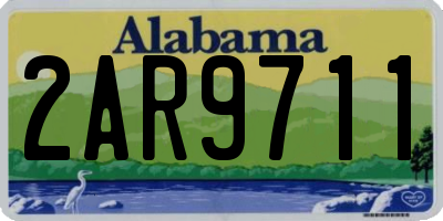 AL license plate 2AR9711