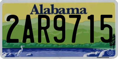 AL license plate 2AR9715