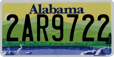 AL license plate 2AR9722