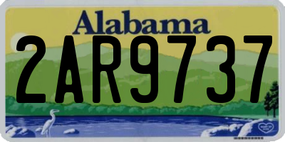 AL license plate 2AR9737