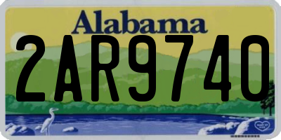 AL license plate 2AR9740