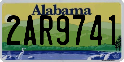 AL license plate 2AR9741