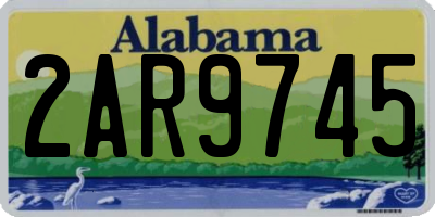 AL license plate 2AR9745