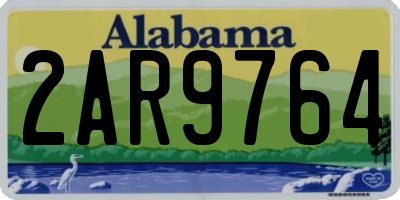 AL license plate 2AR9764