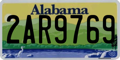 AL license plate 2AR9769