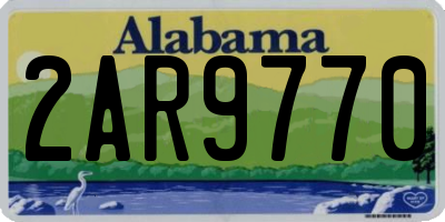 AL license plate 2AR9770